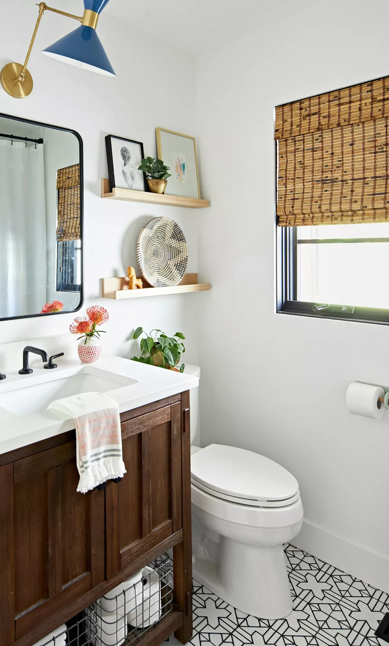 51 Stunning and Inspired Bathroom Wall Decoration Ideas 2 Bathroom with Picture Ledges