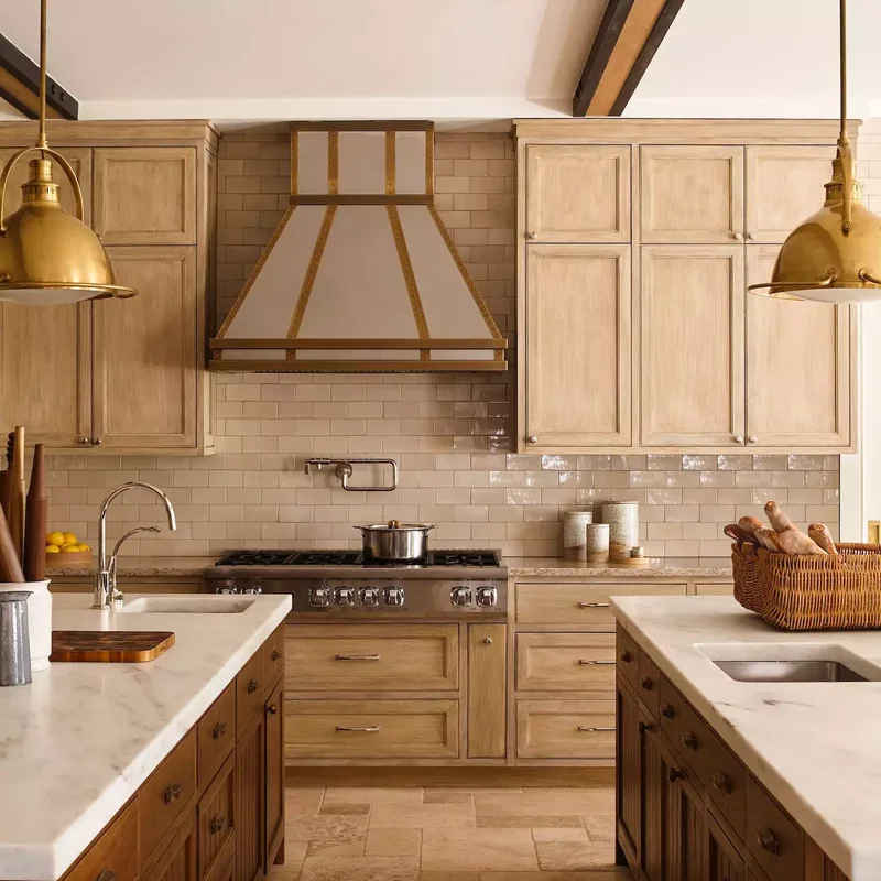 31 Kitchen Color Schemes for Every Style to Transform Your Space 29 Beige + Brass