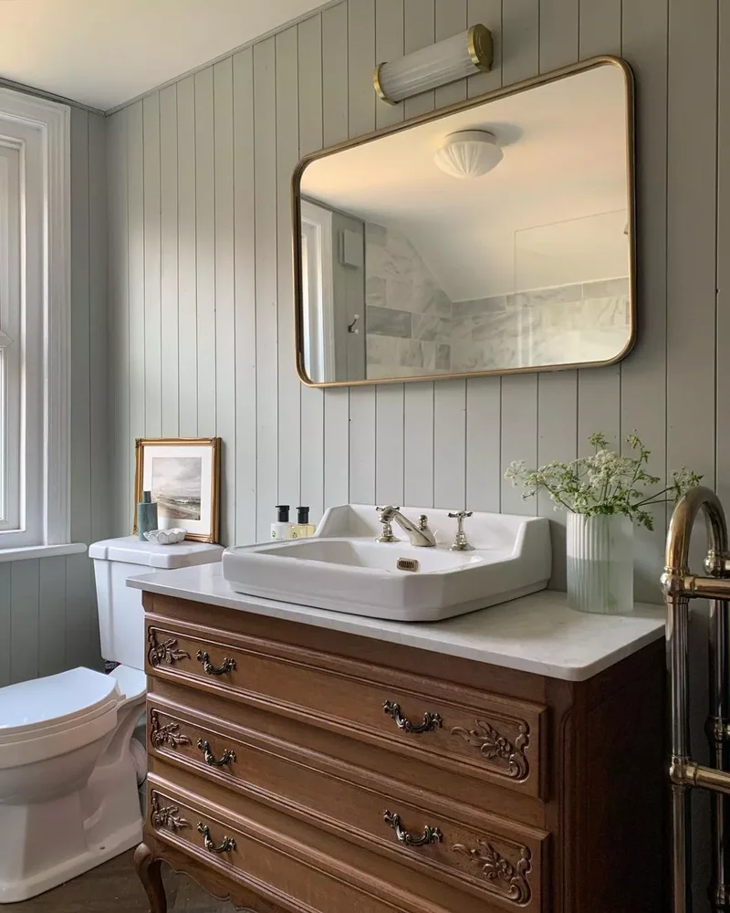 42 Country Bathroom Ideas for Your Modern Farmhouse Style 14 Bits of Brass