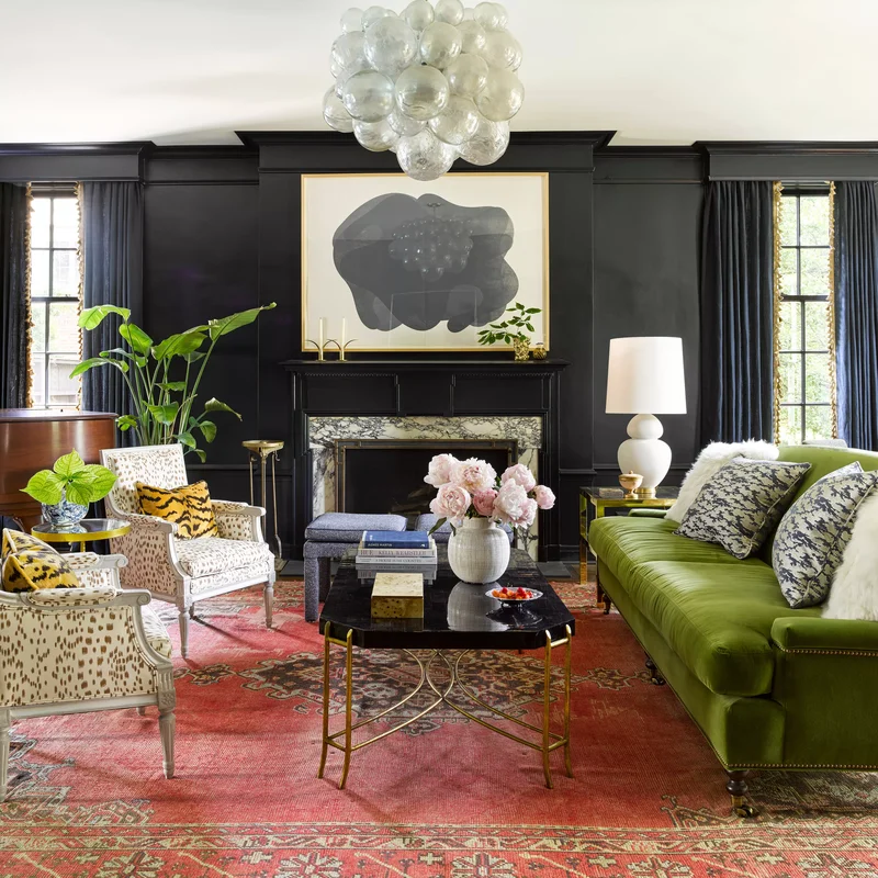 37 Accent Wall Ideas to Completely Transform Your Living Room 31 Black Living Room Accent Wall