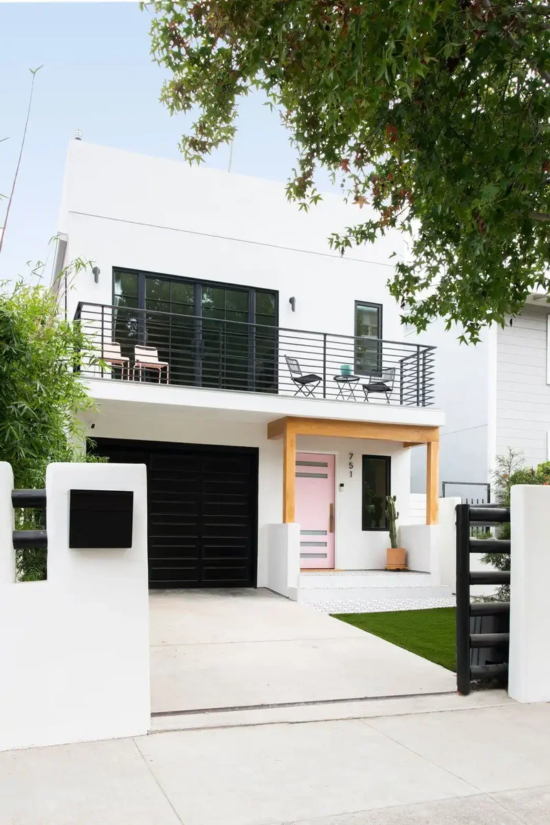 35 Beautiful Driveway Gate Ideas for Any Home Style 32 Black Sliding Pocket Gate