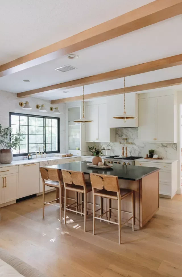 18 Black & Gold Kitchen Ideas for Moody, Elegant Spaces 8 Black and Gold Coastal Kitchen