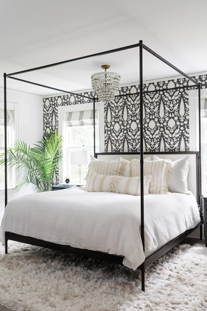 23 Creative Chandelier Decorating Ideas for Every Room 8 Black and White Boho