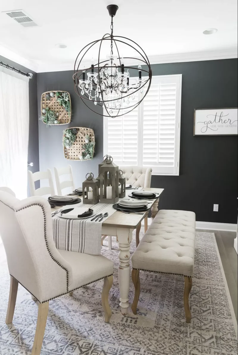 Black-and-White Table Runner