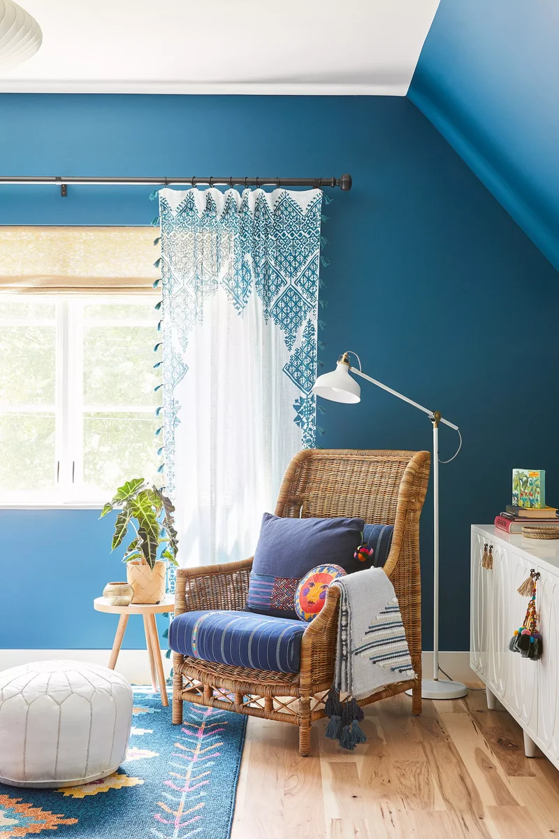 40 Bohemian Bedroom Ideas for Your Dreamy Personal Retreat 3 Blue Bohemian Bedroom