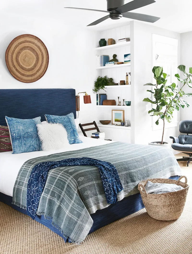 40 Bohemian Bedroom Ideas for Your Dreamy Personal Retreat 10 Blue Boho-Style Bedroom
