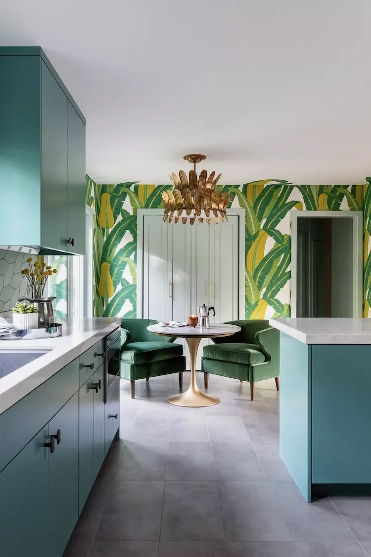 31 Kitchen Color Schemes for Every Style to Transform Your Space 28 Blue + Green + Yellow
