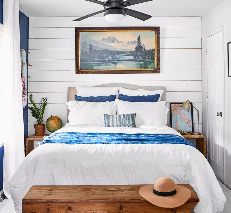 30 Beautiful Blue and White Bedroom Ideas for Restful Style 12 Blue and White Bedroom Color Palette