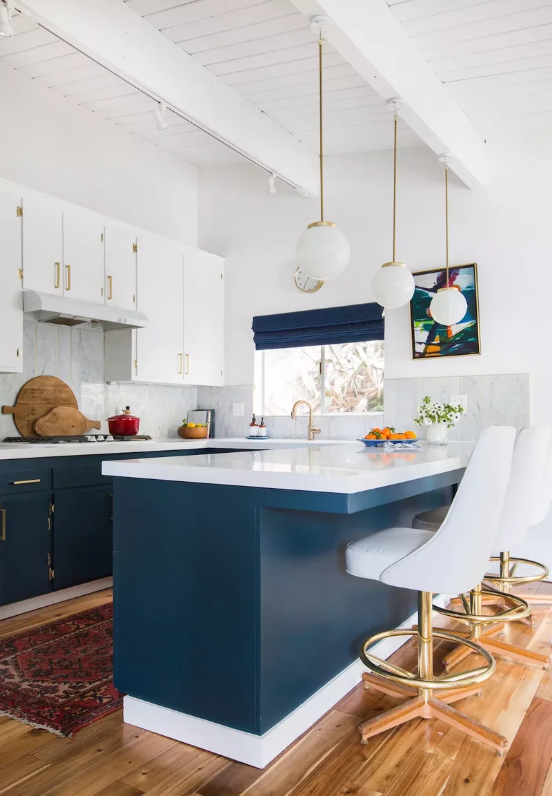 Blue and White Kitchen