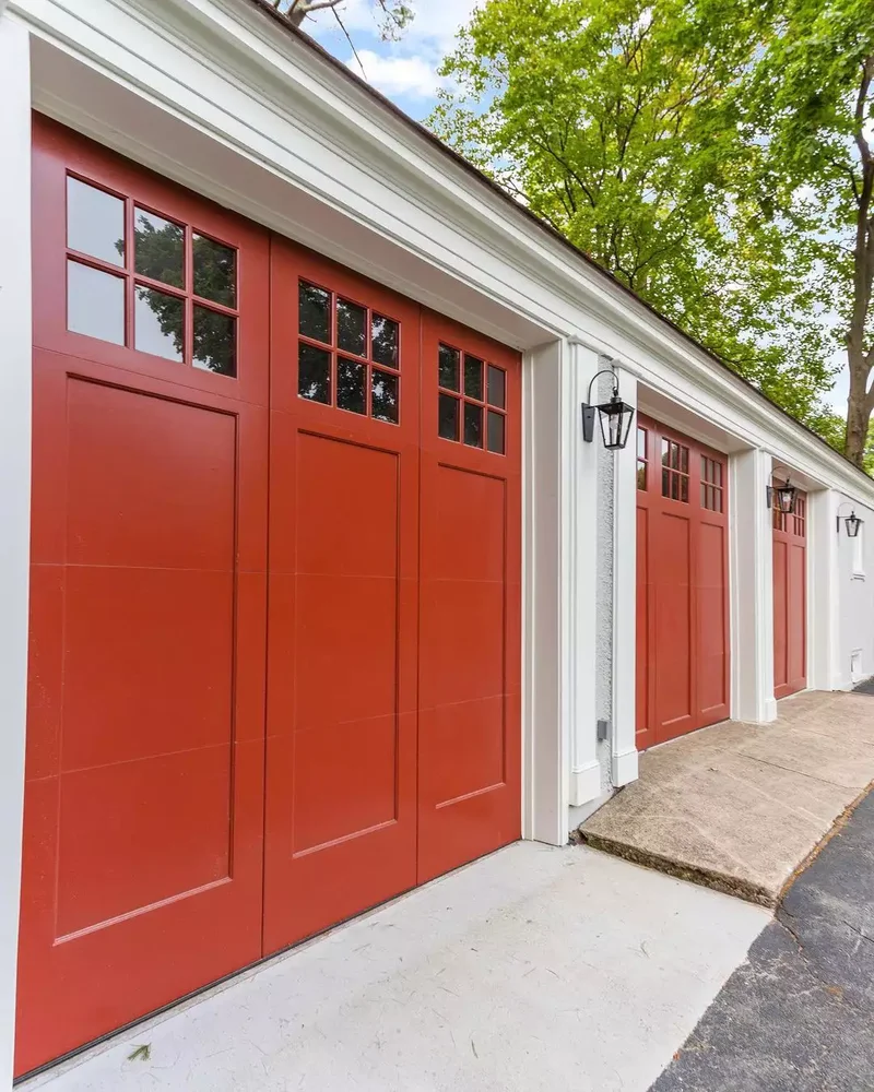 52 Stunning Garage Door Ideas to Boost Your Curb Appeal 47 Bold and Eyecatching Red