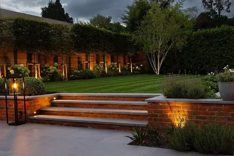 20 Stunning Garden Wall Ideas to Transform Your Landscape 7 Brick Garden Wall With Steps