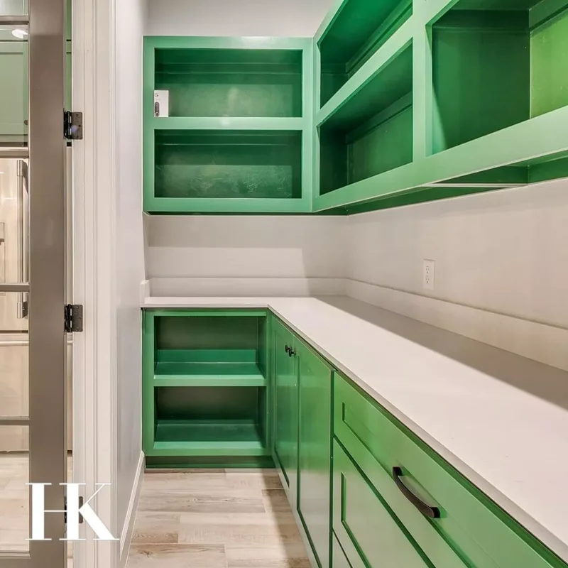 37 Corner Pantry Solutions That Boost Space and Design 35 Bright Colored Corner Pantry