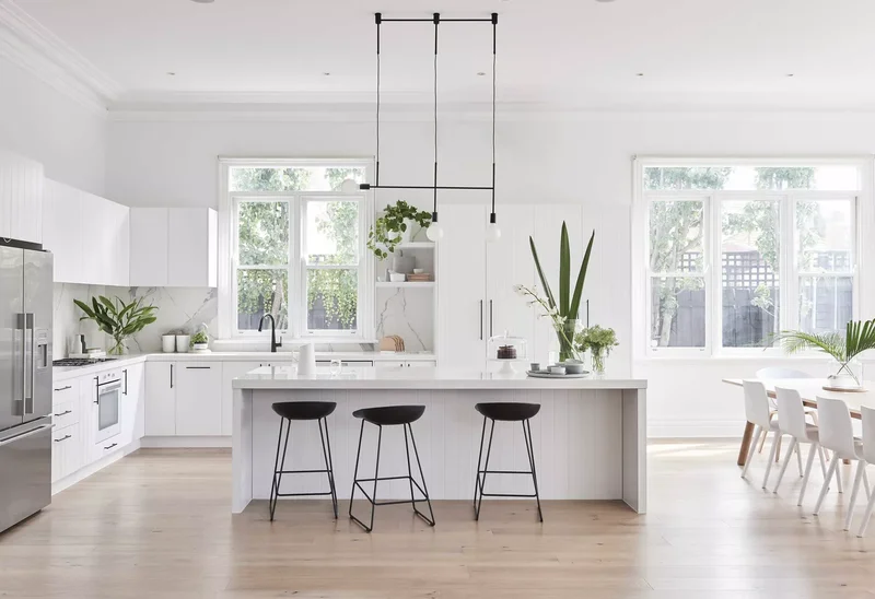 Bright White Kitchen