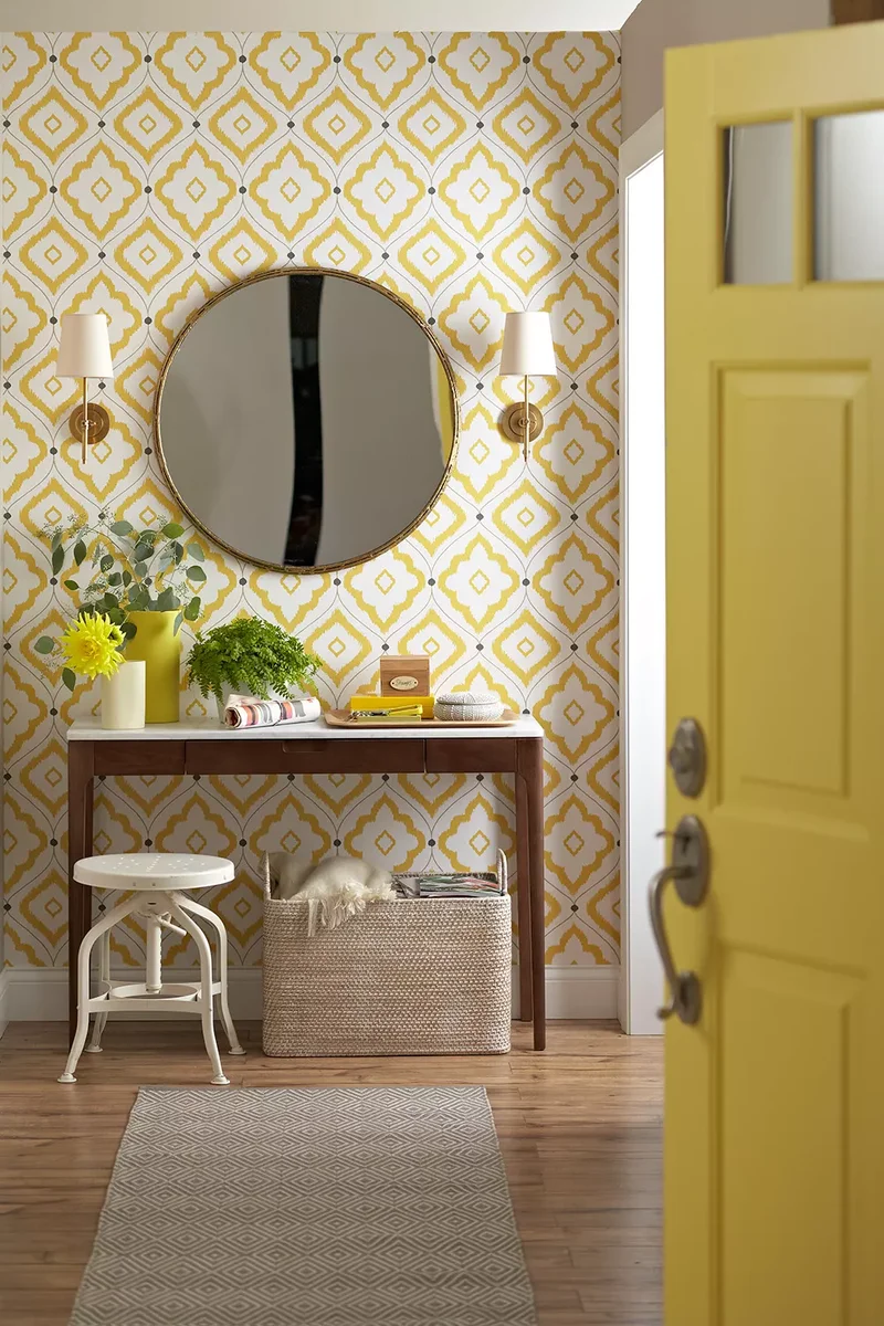 Bright and Cheery Entryway Table