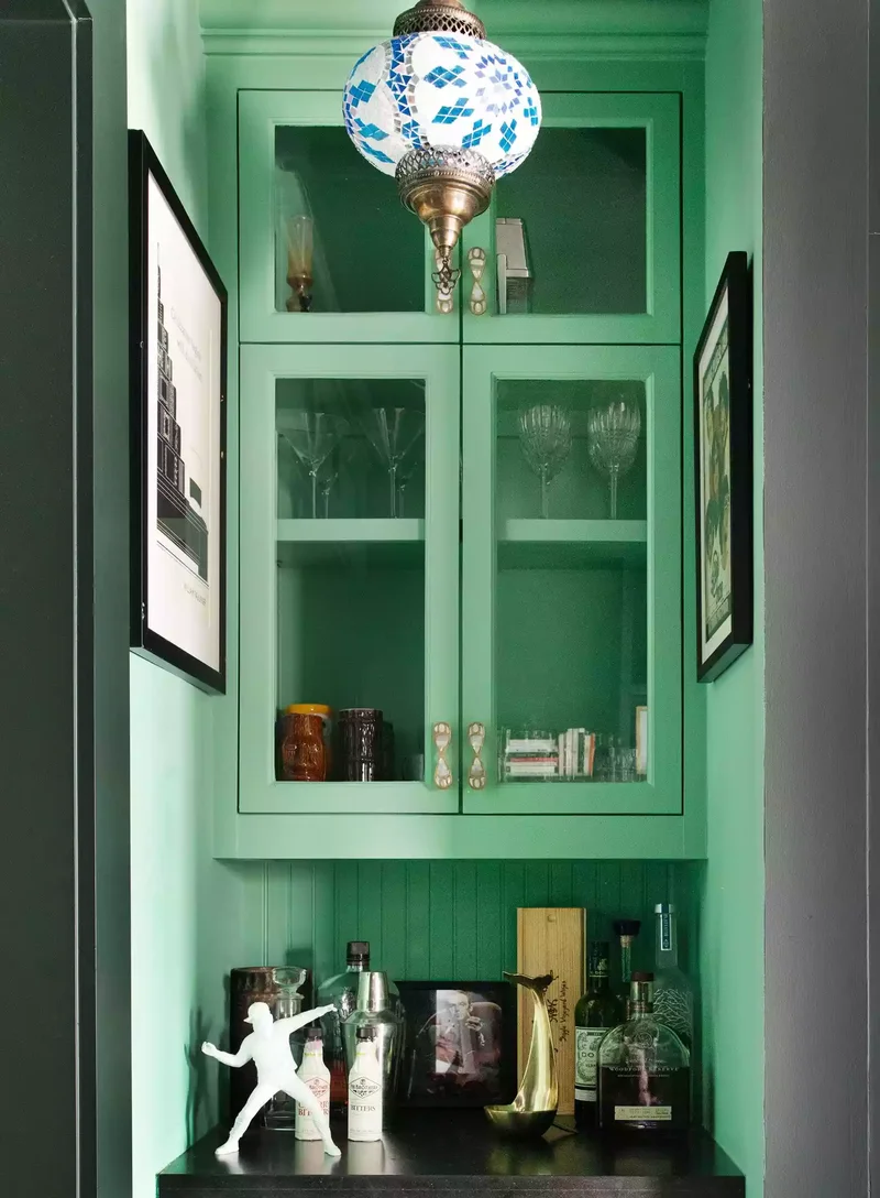39 Green Kitchen Design Ideas That Never Go Out of Style 9 Brighten With Celadon Green