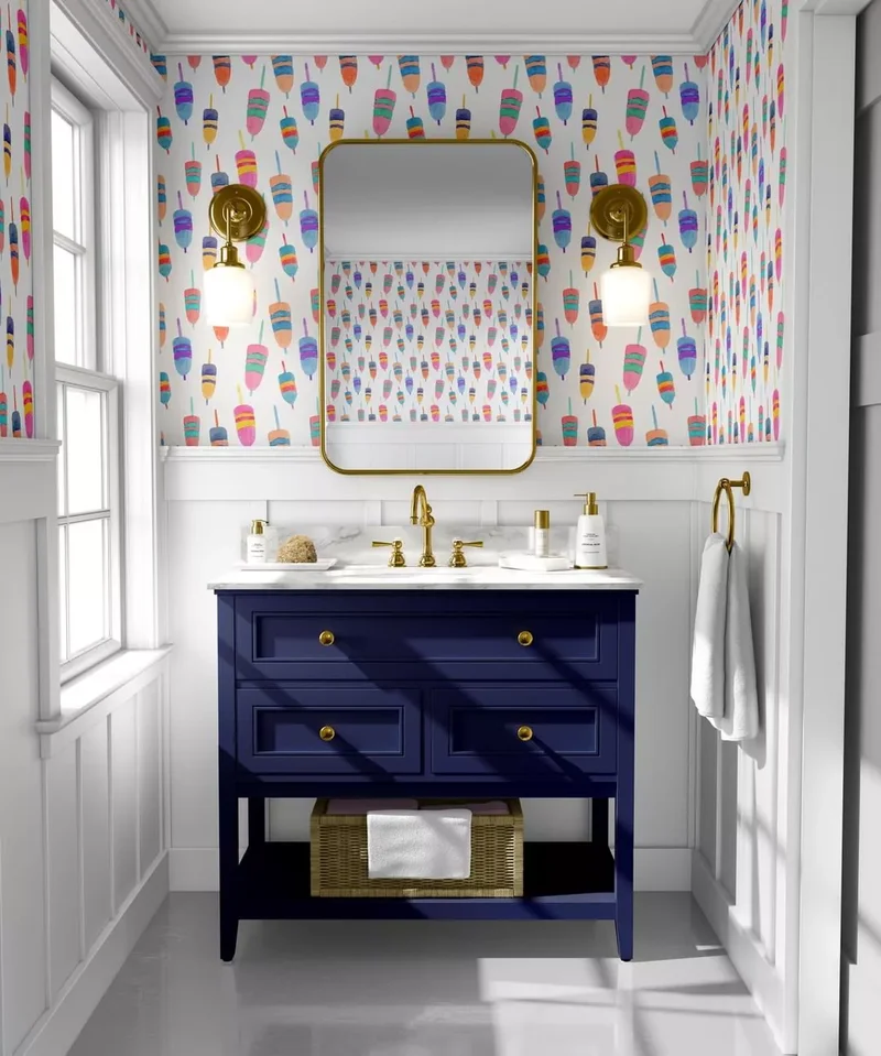 30 Beach-Inspired Bathroom Designs to Bring Coastal Vibes Home 29 Bring in Buoys