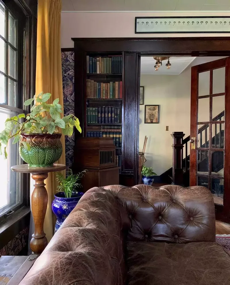 30 Dark Brown Couch Living Room Designs You'll Love 3 Bring on the Antique Flair