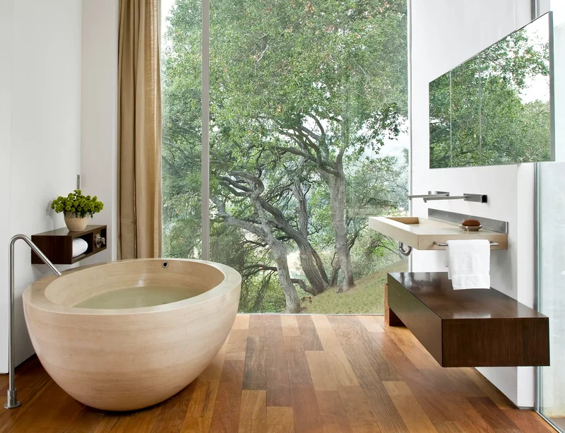 48 Contemporary Bathroom Ideas to Transform Your Space 28 Bring the Outdoors Indoors