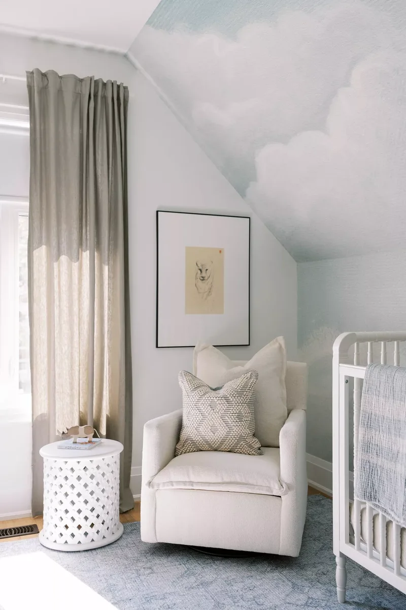 19 Creative Nursery Accent Wall Ideas for Baby's Room 8 Bring the Outdoors Inside