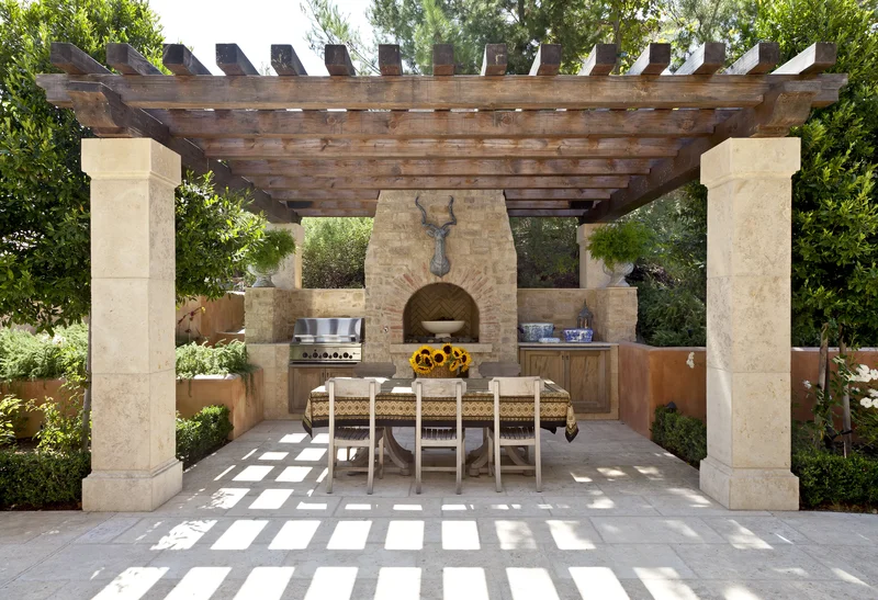 15 Backyard Grill Ideas for Your Summer Entertaining Space 13 Build a Pergola to Create Shade