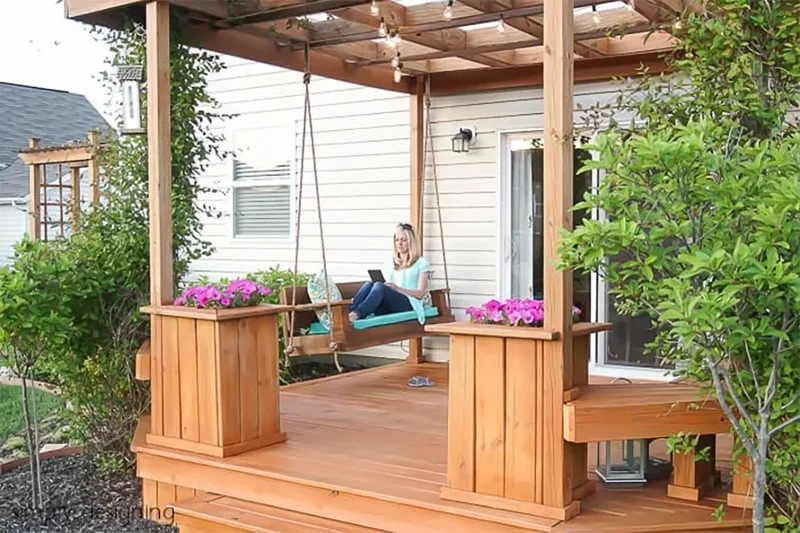 17 DIY Landscaping Projects You Can Start This Weekend 13 Build a Porch Swing
