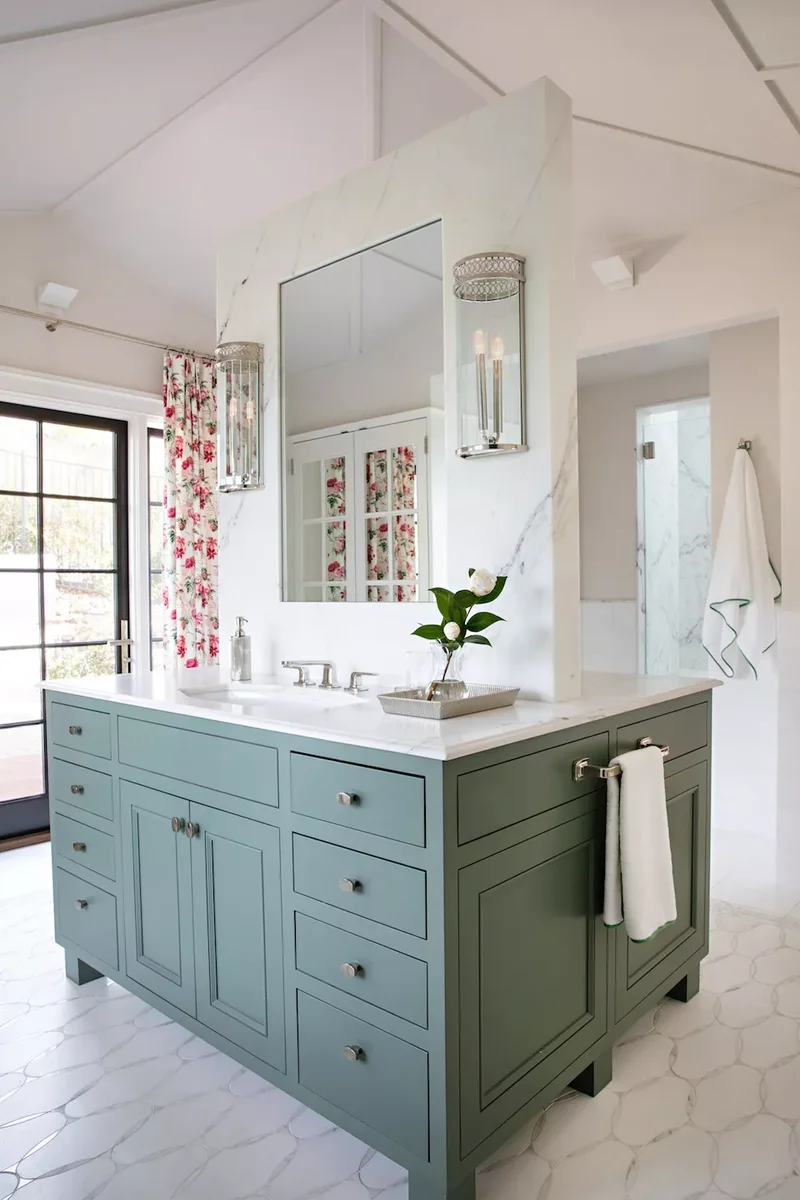 34 Stylish Bathroom Vanity Ideas for Function and Beauty 1 Build a Vanity Island