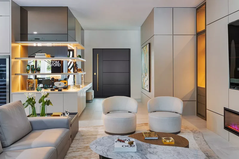 Contemporary Living Room Decorating Ideas That Stand the Test of Time 29 Built-In Lighting