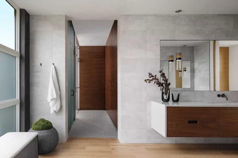 30 Designer Tips for Creating a Japandi Bathroom Retreat 11 Built-In Storage