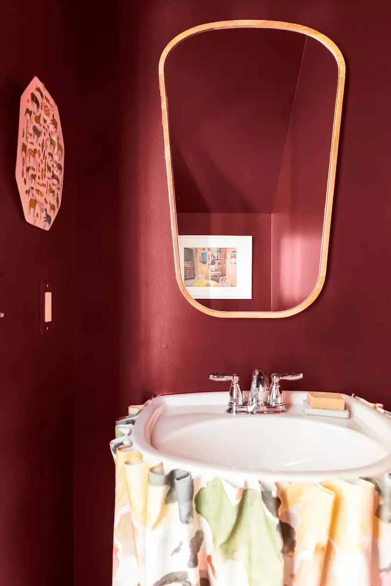 28 Small Bathroom Paint Colors That Create Spacious Vibes 28 Burgundy