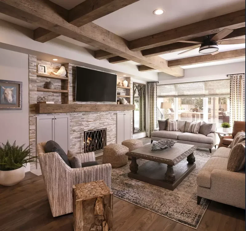 28 Coffered Ceiling Designs That Transform Any Room 18 Cabin-Style Ceiling