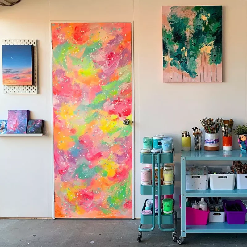 30 Creative Door Painting Ideas for Your Home Interior 18 Candy Colors