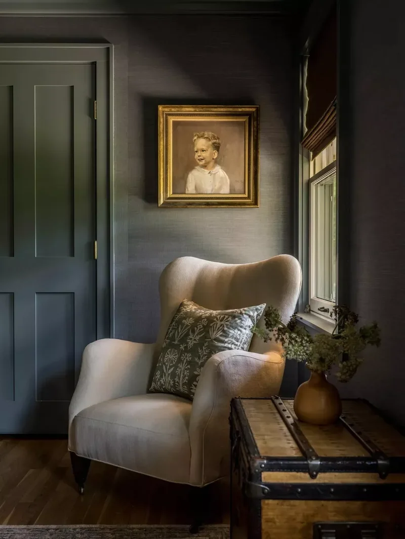 Choose Dark Paint and Wallpaper