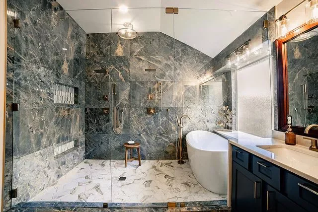 27 Stunning Wet Room Ideas to Transform Your Bathroom Space 27 Choose Dramatic Marble Tile
