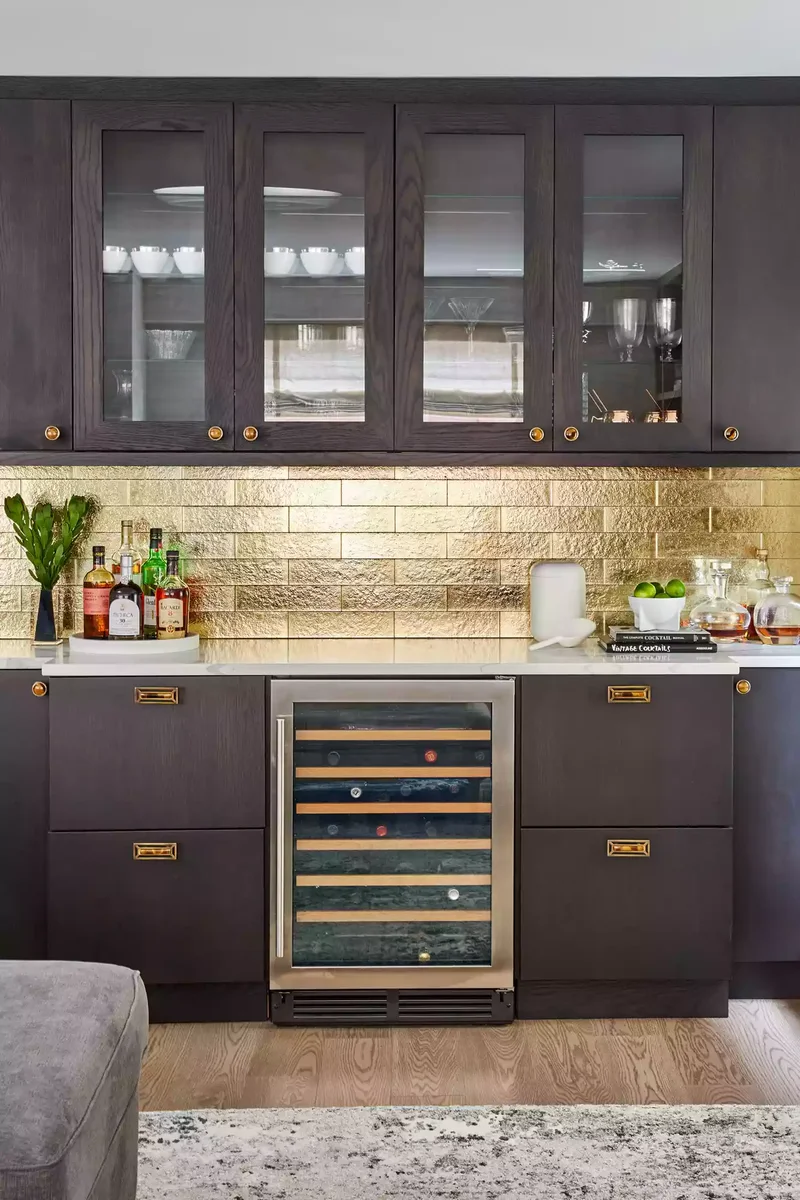 60 Kitchen Backsplash Ideas for Any Style and Budget 11 Choose Gold Metallic Tile
