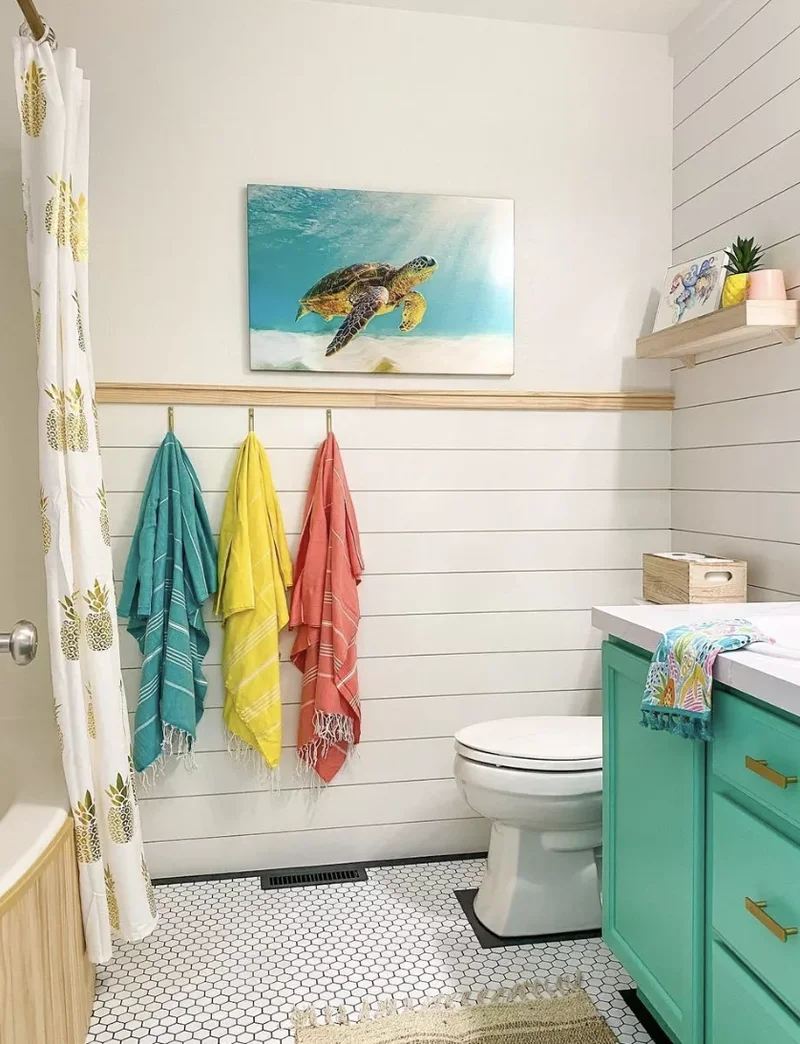 30 Beach-Inspired Bathroom Designs to Bring Coastal Vibes Home 25 Choose Jute
