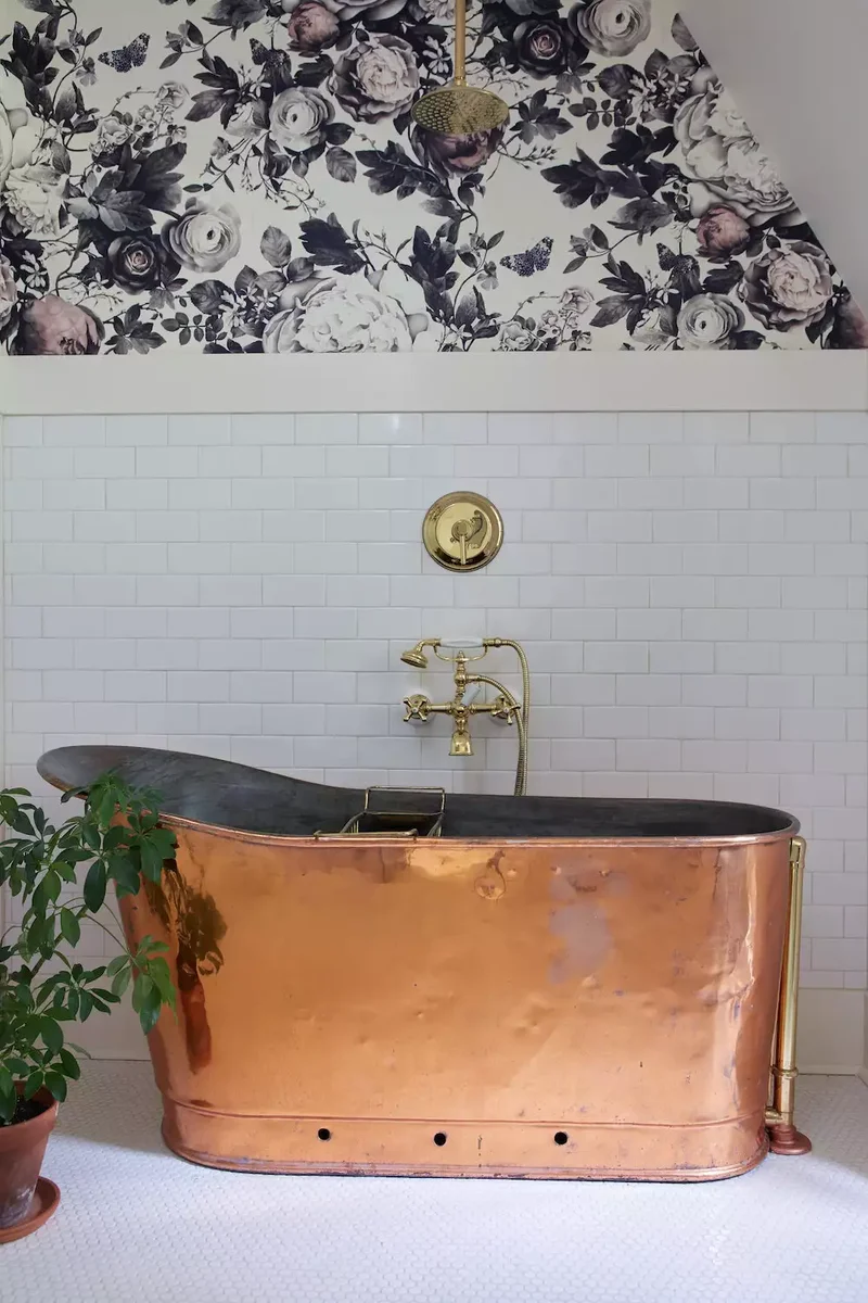20 Vintage-Inspired Bathrooms Overflowing with Retro Appeal 12 Choose a Hero Piece