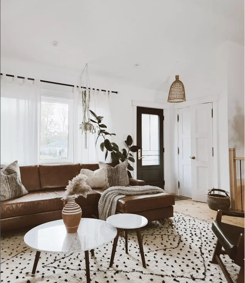 Creating Your Coziest Scandi Living Room This Winter 12 Choose a Moroccan Rug