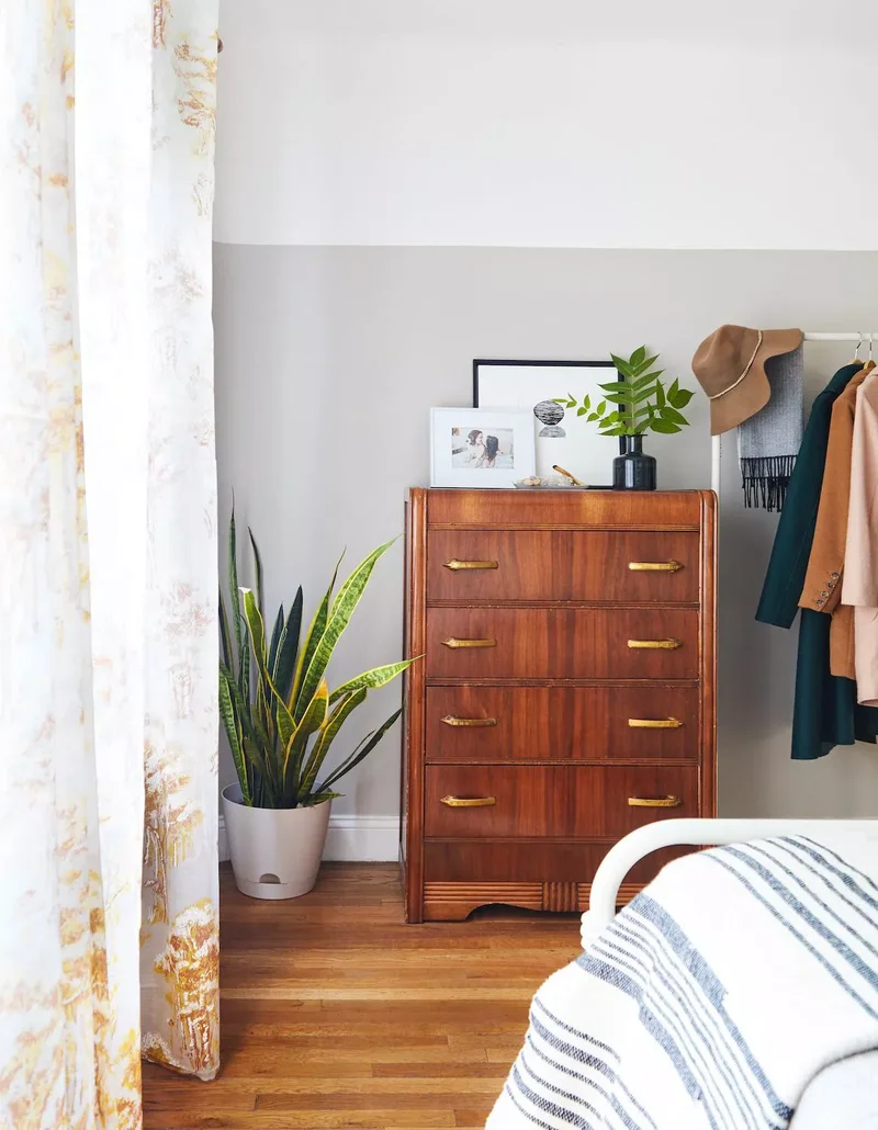 22 Guest Bedroom Ideas to Make the Most of Small Spaces 18 Choose a Tall Dresser