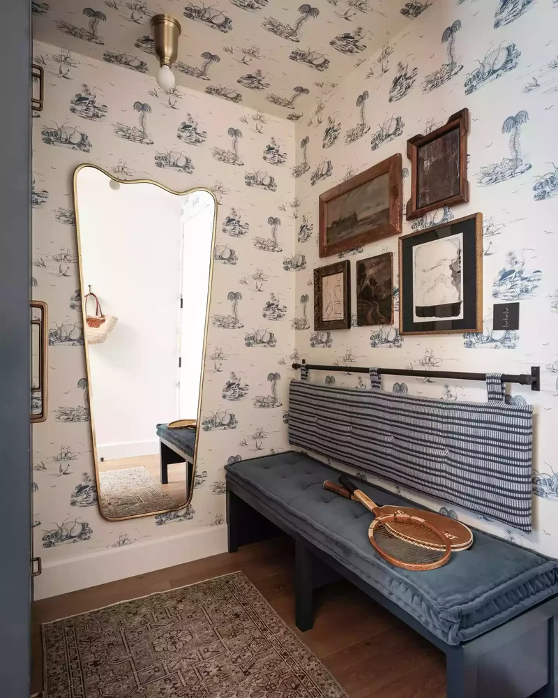 51 Entryway Mirror Ideas That Make Your Space Feel Larger 4 Choose an Organic Mirror