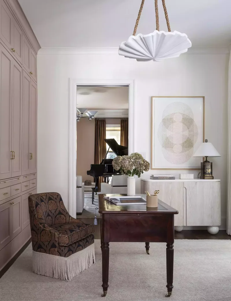 45 Home Office Decor Tips to Enhance Productivity & Style 1 Choose an Upholstered Chair