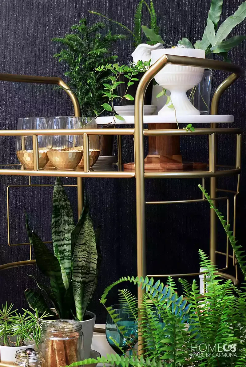 Christmas Balcony Bar Cart