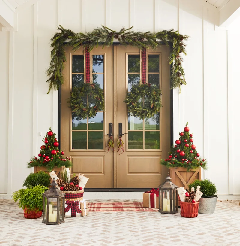 Classic Christmas Porch Decor