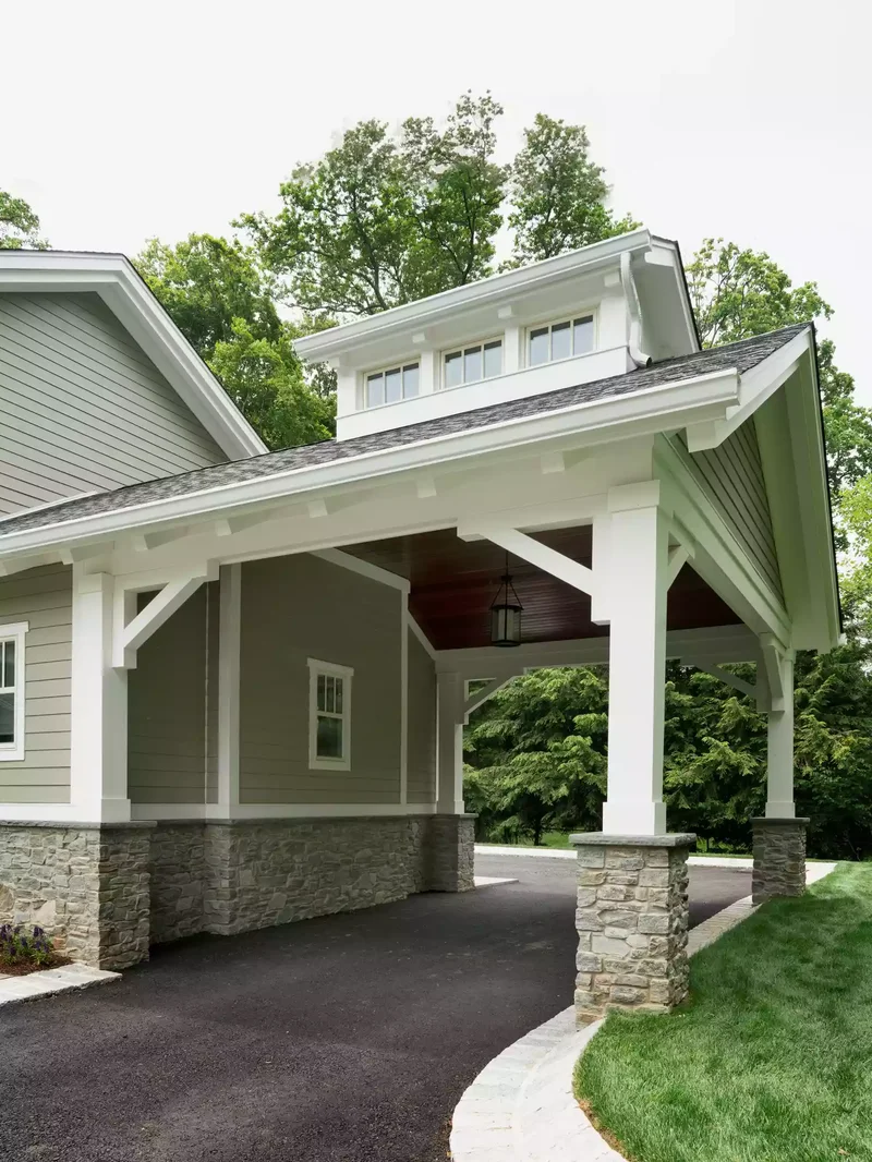 Classic Stone Carport