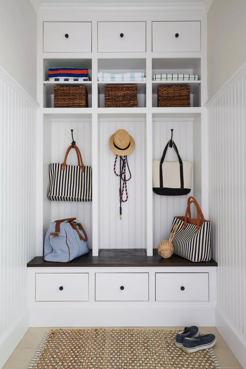Classic White Mudroom