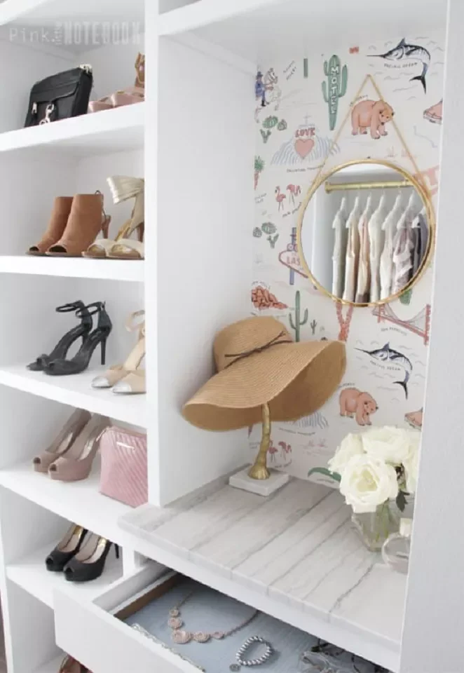 Closet Wallpaper Accent