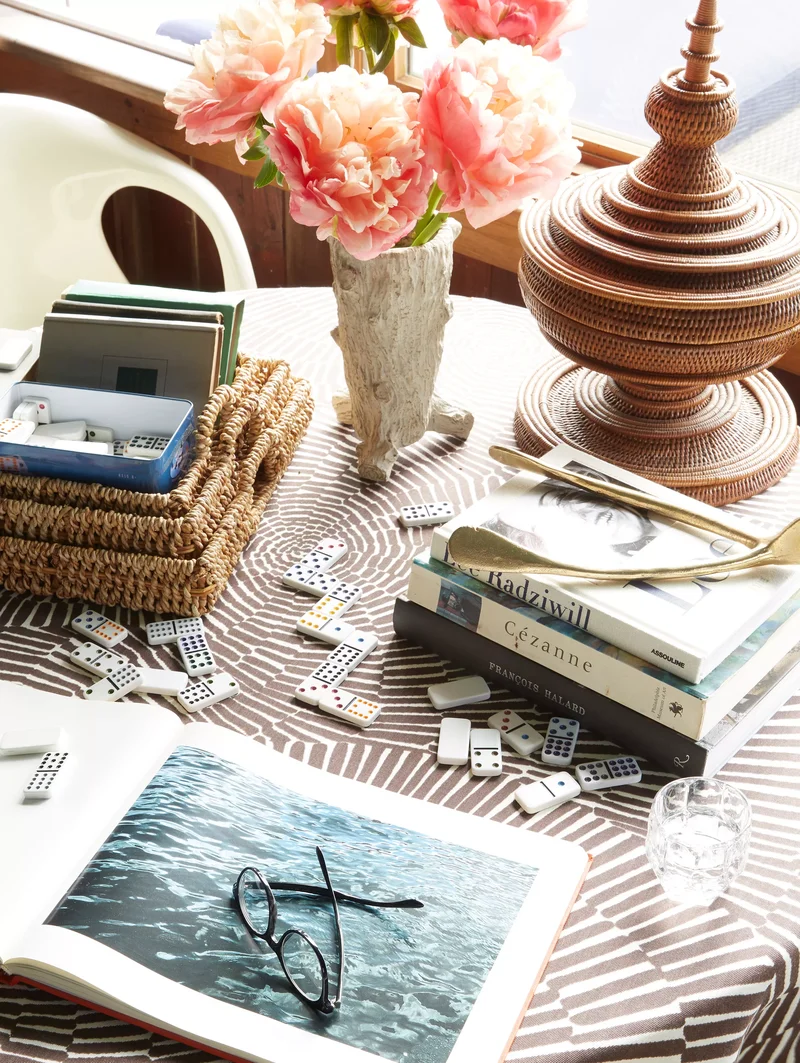 Coffee Table with Unexpected Decor