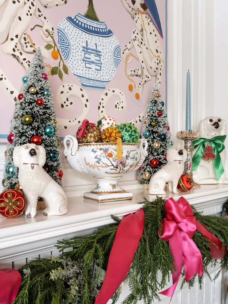 53 Stunning Christmas Mantel Decor Ideas for Your Home 6 Collectible Christmas