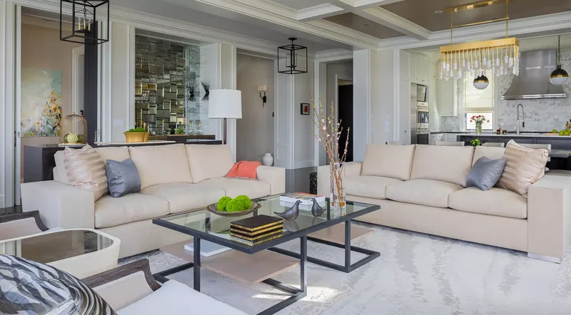 28 Coffered Ceiling Designs That Transform Any Room 3 Color-Blocked Ceiling