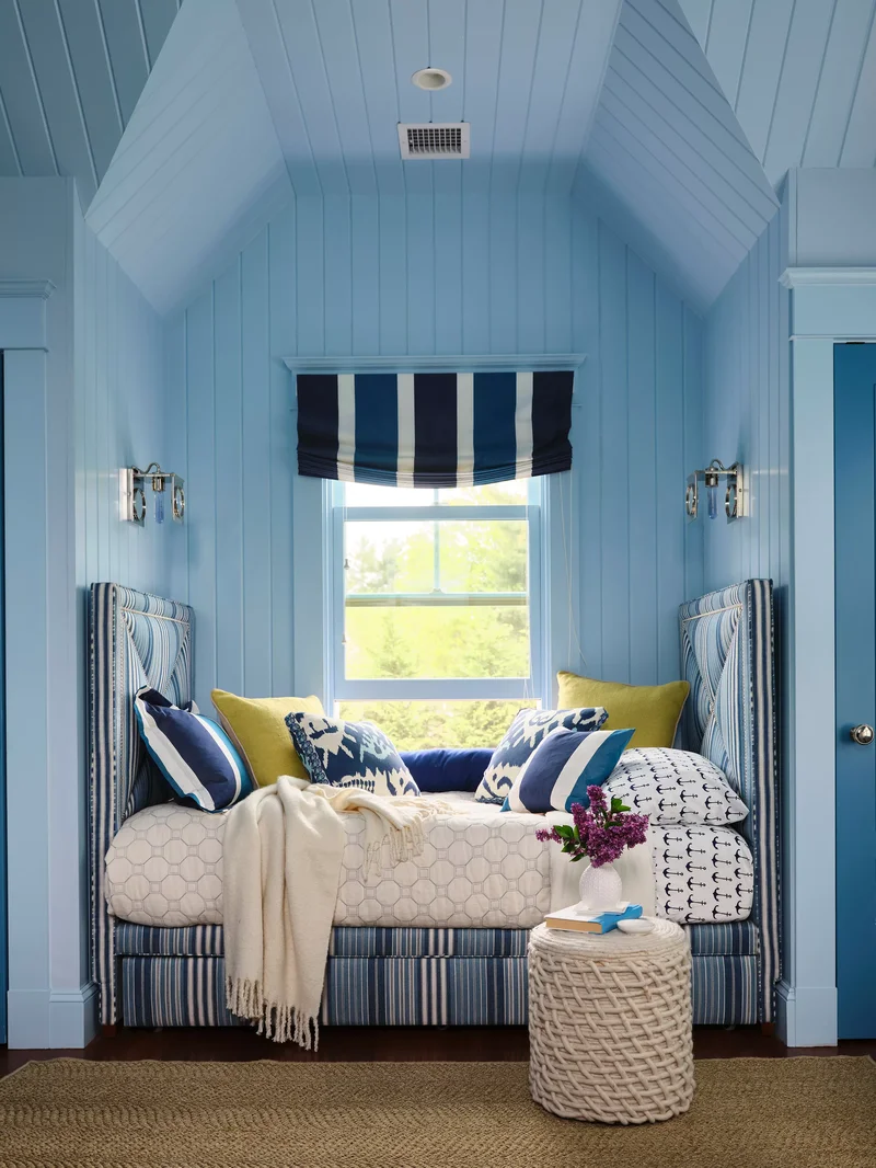 30 Beautiful Blue and White Bedroom Ideas for Restful Style 21 Color-Drenched Blue Bedroom