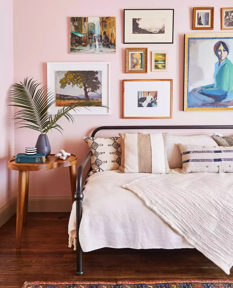 66 Creative Ways to Decorate Above Your Bed Beautifully 35 Colorful Gallery Wall
